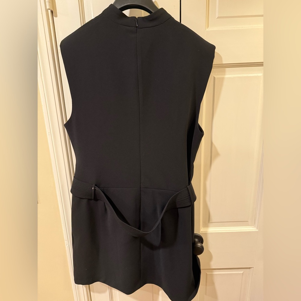 Mango Black Sleeveless Mini Dress with Belt - Picture 7 of 7